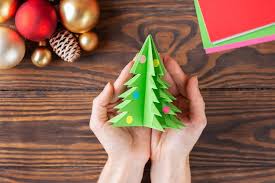 handmade paper christmas tree